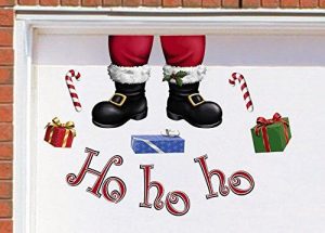 Holiday garage door magnets for a Santa theme